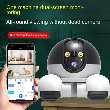 1080P HD WiFi PTZ IP Camera – Smart Home Security Robot with Auto Tracking for Baby & Pet Monitoring
