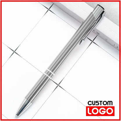 50PCS Custom Metal Ballpoint Pens — Personalized Engraved Logo Advertising Pen, Ideal Gift and Promotional Item