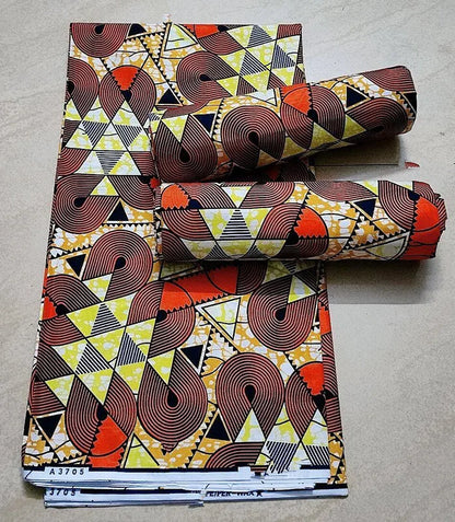 African Ankara Wax Print Fabric - 100% Cotton Batik Patchwork Sewing Material for Dresses & Crafts