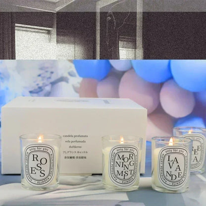 Romantic Transparent Scented Candle – Aromatic Gift Jar for Weddings & Special Occasions