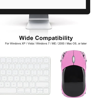 2.4G Wireless Optical Mouse - 1600DPI Portable Mouse for PC, Mac, Tablet & Office