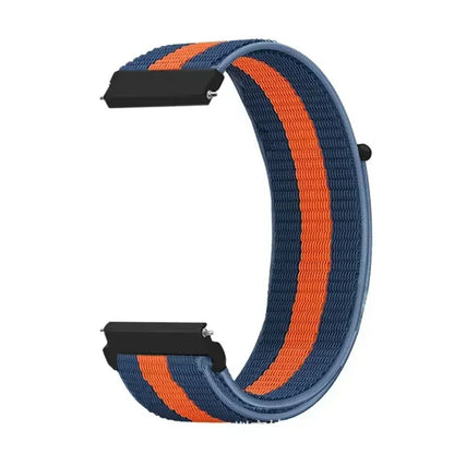 22mm Sport Nylon Loop Watch Band – Breathable Replacement Wristband for NORTH EDGE APACHE-46 Smartwatch, Durable Adjustable Strap