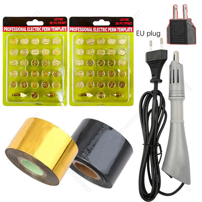 Electric Heated Foil Stamping Pen Kit for Leather Craft – Hot Foil Applicator Tool for DIY Handmade Embossing
