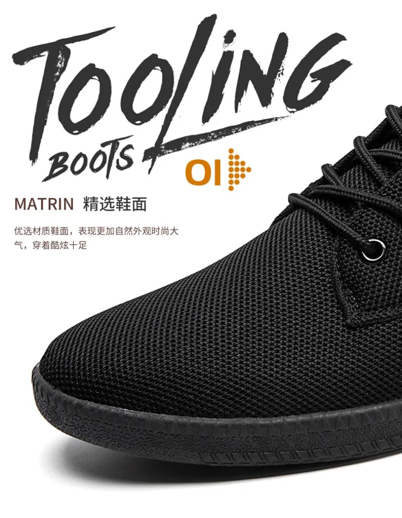 Men’s Canvas Casual Sneakers — Lightweight Slip-On Vulcanized Flats & Loafers, Comfortable Trainers Shoes