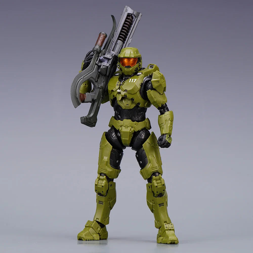 Halo Master Chief Action Figure – 1/12 PVC John-117 Collectible Toy with Full Body Articulation