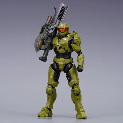 Halo Master Chief Action Figure – 1/12 PVC John-117 Collectible Toy with Full Body Articulation