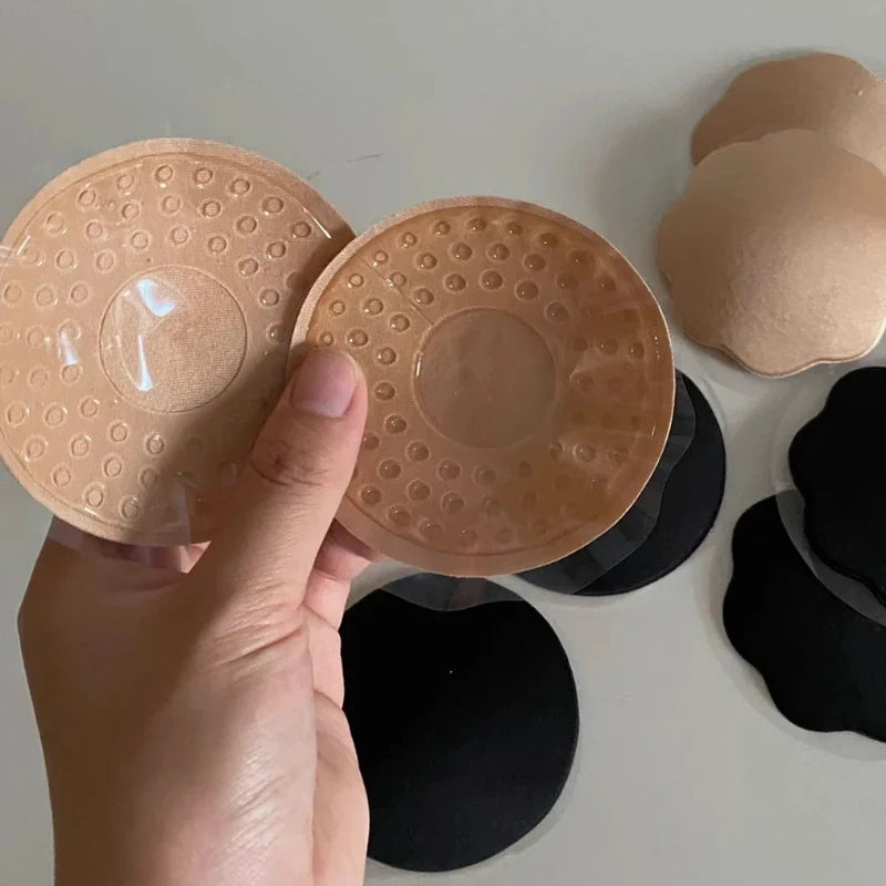 Reusable Invisible Silicone Nipple Covers – Self-Adhesive Bra Pasties Pads for Women
