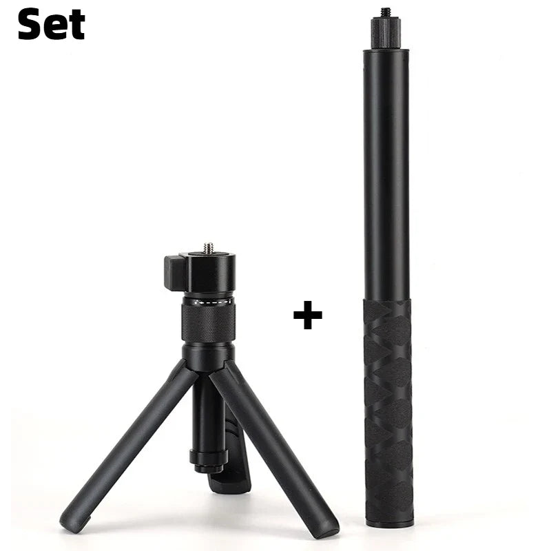 Bullet Time Rotating Tripod Handle - 360° Panoramic Camera Grip for Insta360 X5 X4 X3, DJI Osmo 360 & Action Camera Accessories