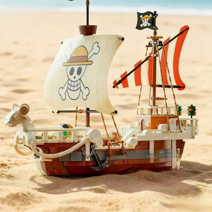 FIT 75639 One Piece Merry Boat Luffy Building Blocks Toy – Model Bricks Set for Kids’ Birthday & Christmas Gifts