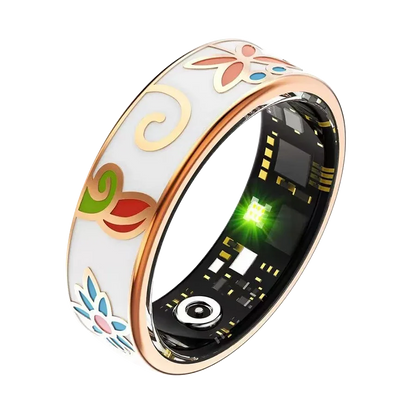 New Smart Ring 5ATM Waterproof – Wireless Call, Heart Rate, Sleep & Blood Oxygen Monitoring Fitness Tracker for Android & iOS (Unisex Gift Smart Health Ring)