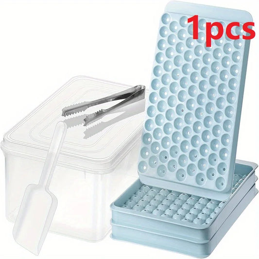 Mini Ice Cube Tray | 104 Holes Round Ice Ball Mold | Tiny Crushed for Chilling Bar Cocktail Whiskey Drink | Coffee Juice Kitchen Tool