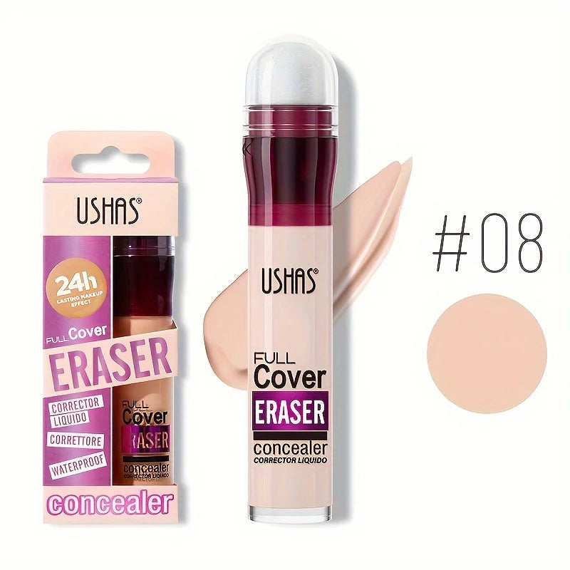 Sponge Head Concealer – Dark Circles, Freckles, Acne & Blemishes Liquid Foundation, Long-Lasting & Moisturizing