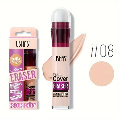 Sponge Head Concealer – Dark Circles, Freckles, Acne & Blemishes Liquid Foundation, Long-Lasting & Moisturizing