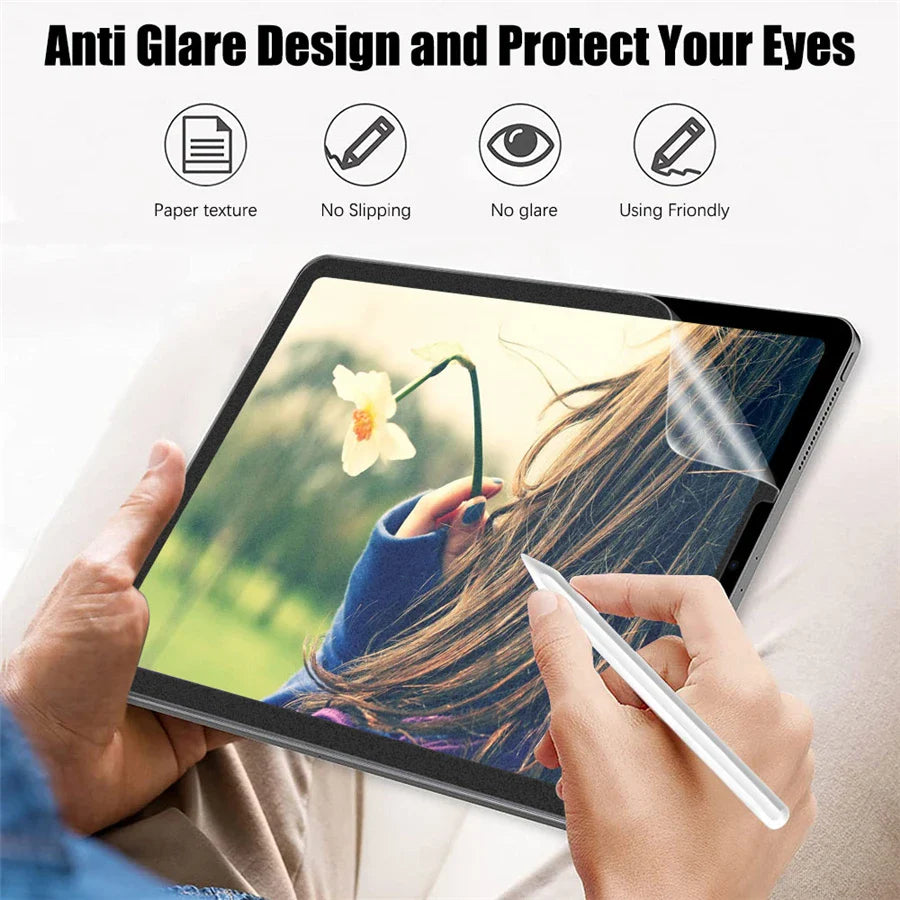3Pcs Paper-Like Screen Protector for iPad Air & Pro – Compatible with 6th to 10th Gen (11", 12.9", 10.5")