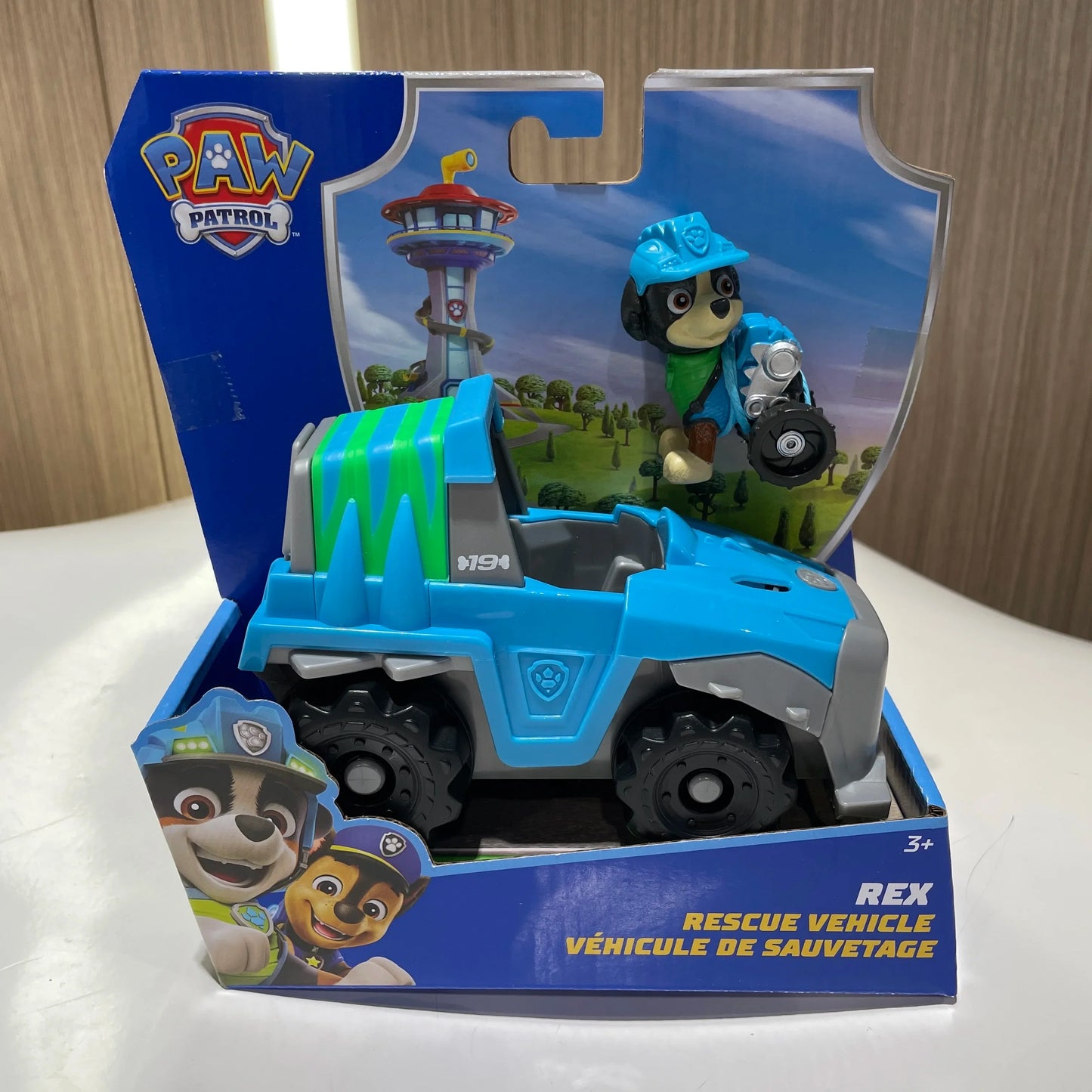 Paw Patrol Dino Rescue Rex Ryder Everest Vehicle Set - Collectible Action Figures and Rescue Toy Gift for Kids