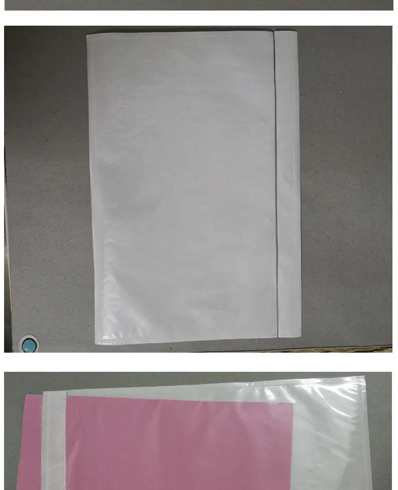 100PCS Transparent Envelope Bags – Clear Pouch with Packing List Enclosed Printing for Invoices & Packing Slips