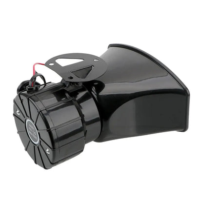 100W Car Warning Alarm System - 12V Emergency Amplifier with Police Siren, Air Horn, Megaphone, and Loud Car Horn for PA System