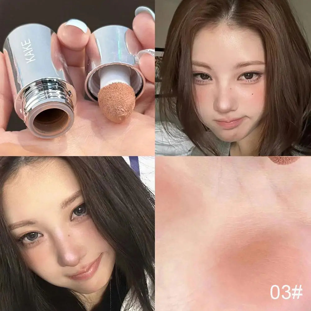 Velvet Liquid Blush Matte – Natural Long-Lasting Facial Contour & Brightening Makeup with Sponge Applicator