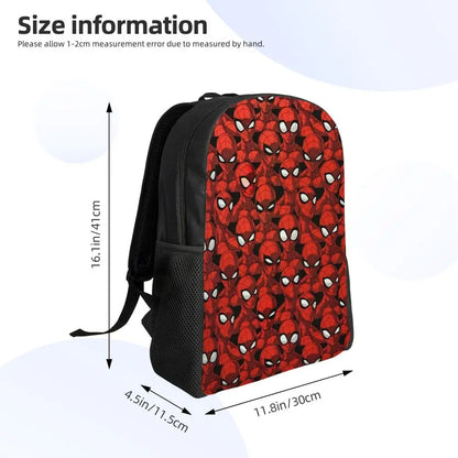 Custom Spider-Man Web Backpack – Water-Resistant School & College Bag for Men and Women