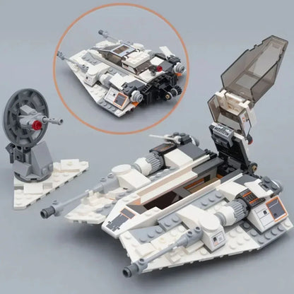 MOC 75259 Snowspeeders Building Blocks — 333PCS Starfighter Snowfield Aircraft Model Toy, Perfect Birthday & Christmas Gift