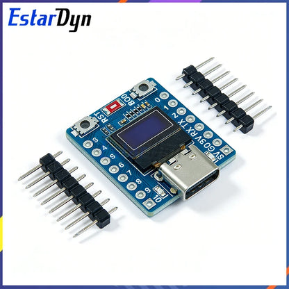 ESP32-C3 SuperMini Development Board with 0.42-Inch OLED - WiFi Bluetooth Module with Ceramic Antenna for DIY Projects