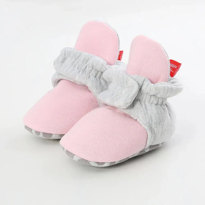 Meckior Baby Socks Shoes – Star Toddler First Walkers Booties, Soft Cotton Anti-Slip Shoes for Boys and Girls