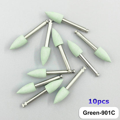 WELLCK Dental Silicone Grinding Heads – 12/10pcs Teeth Polisher for Low-Speed Dental Tools & Lab Use
