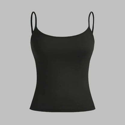 Women’s Slim Strap Tank Top – Breathable Summer Sleeveless Casual Top