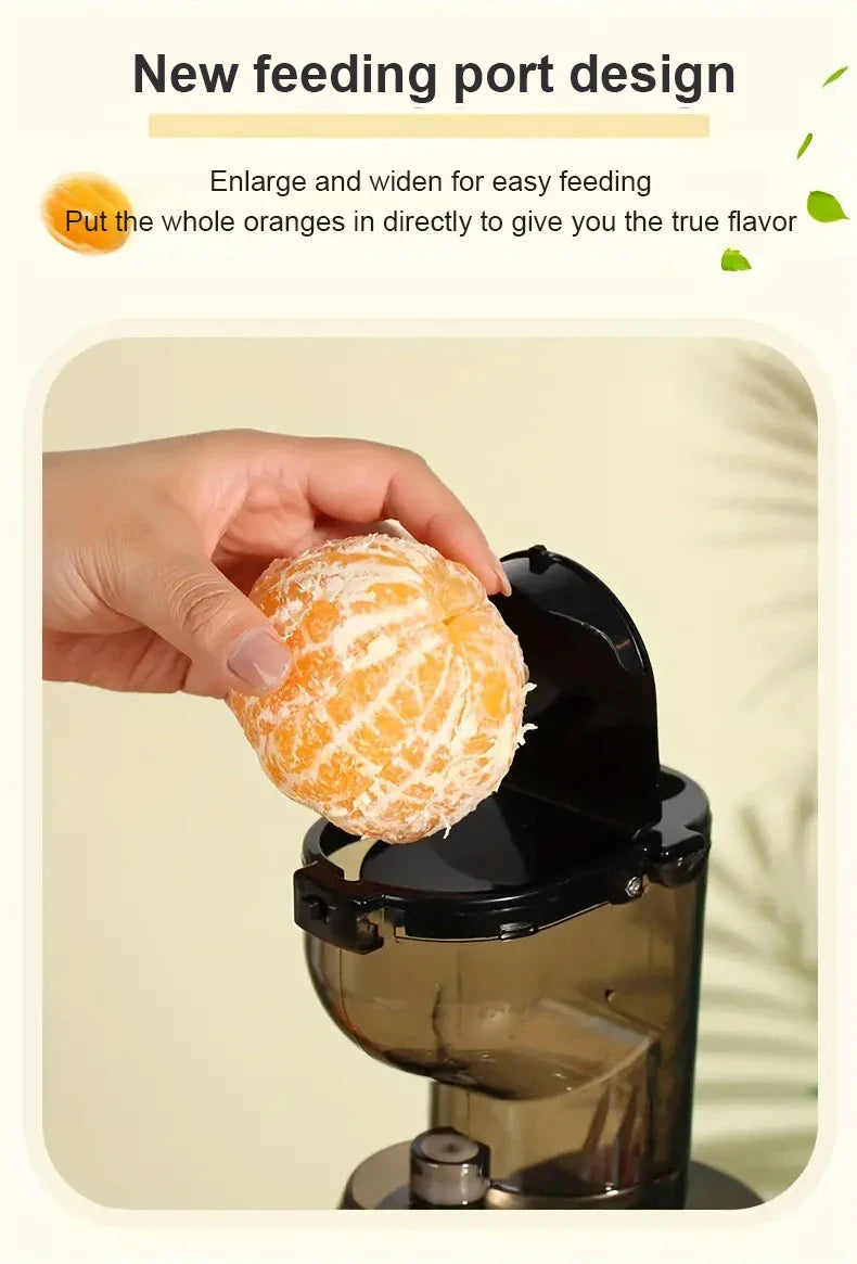 Portable Electric Fruit Juicer — Mini Household Juicer Cup for Fresh Orange & Fruit Juice Separation