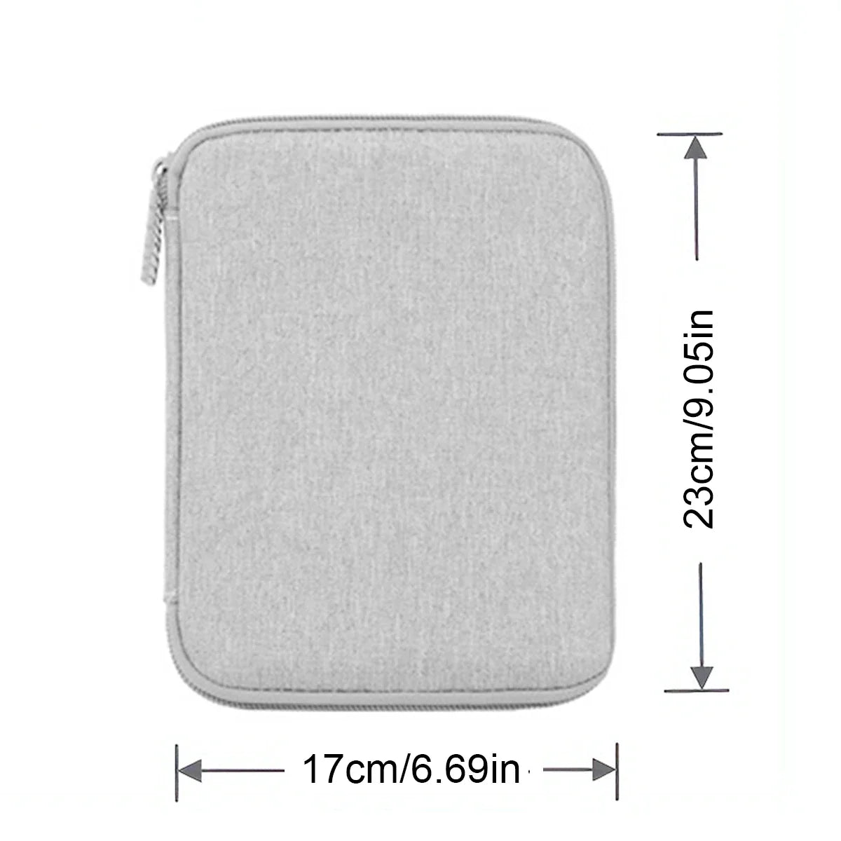 Portable Travel Data Cable Storage Bag – Double Layer Power Bank, U-Disk & Earphone Organizer