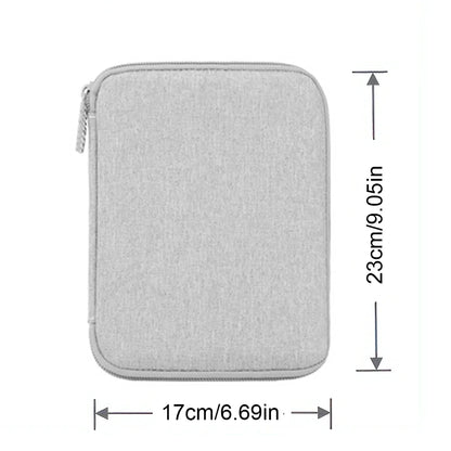Portable Travel Data Cable Storage Bag – Double Layer Power Bank, U-Disk & Earphone Organizer