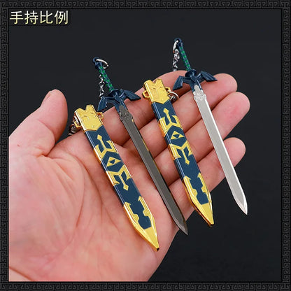 12CM Legend of Zelda Master Sword – Full Metal Craft Ornament with Sheath