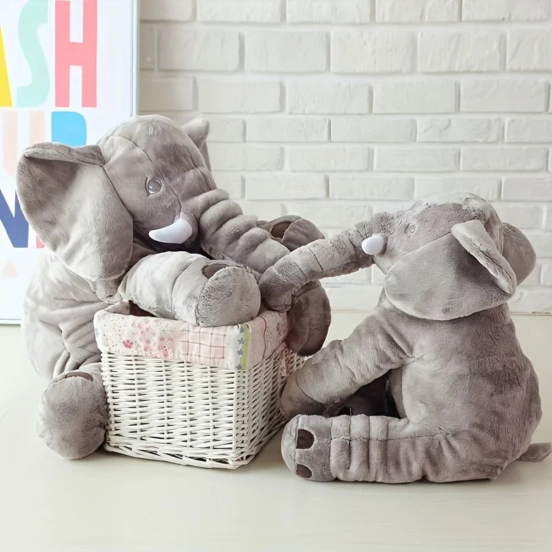 40cm Soft Elephant Plush Toy – Cute Baby Elephant Sleeping Pillow, Stuffed Animal for Kids, Birthday Gift & Room Decor