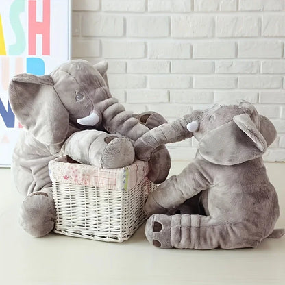 40cm Soft Elephant Plush Toy – Cute Baby Elephant Sleeping Pillow, Stuffed Animal for Kids, Birthday Gift & Room Decor