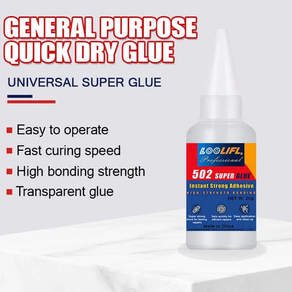 502 Super Adhesive Glue - 20g Multi-Purpose Adhesive for Metal, Plastic & DIY Repairs