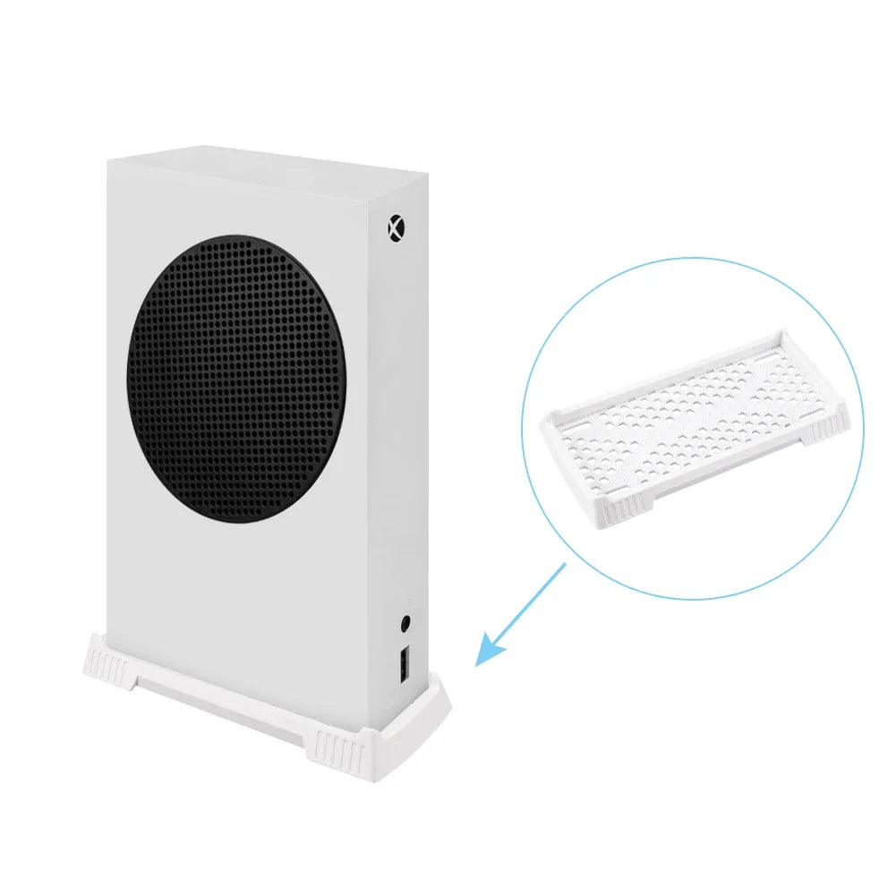 Xbox Series S Vertical Stand with Cooling Vents – Console Holder & Cooling Base