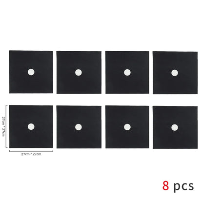 Gas Stove Protector Mats – 1/4/6/8PCS Cooker Liner for Kitchen Stovetop Cleaning