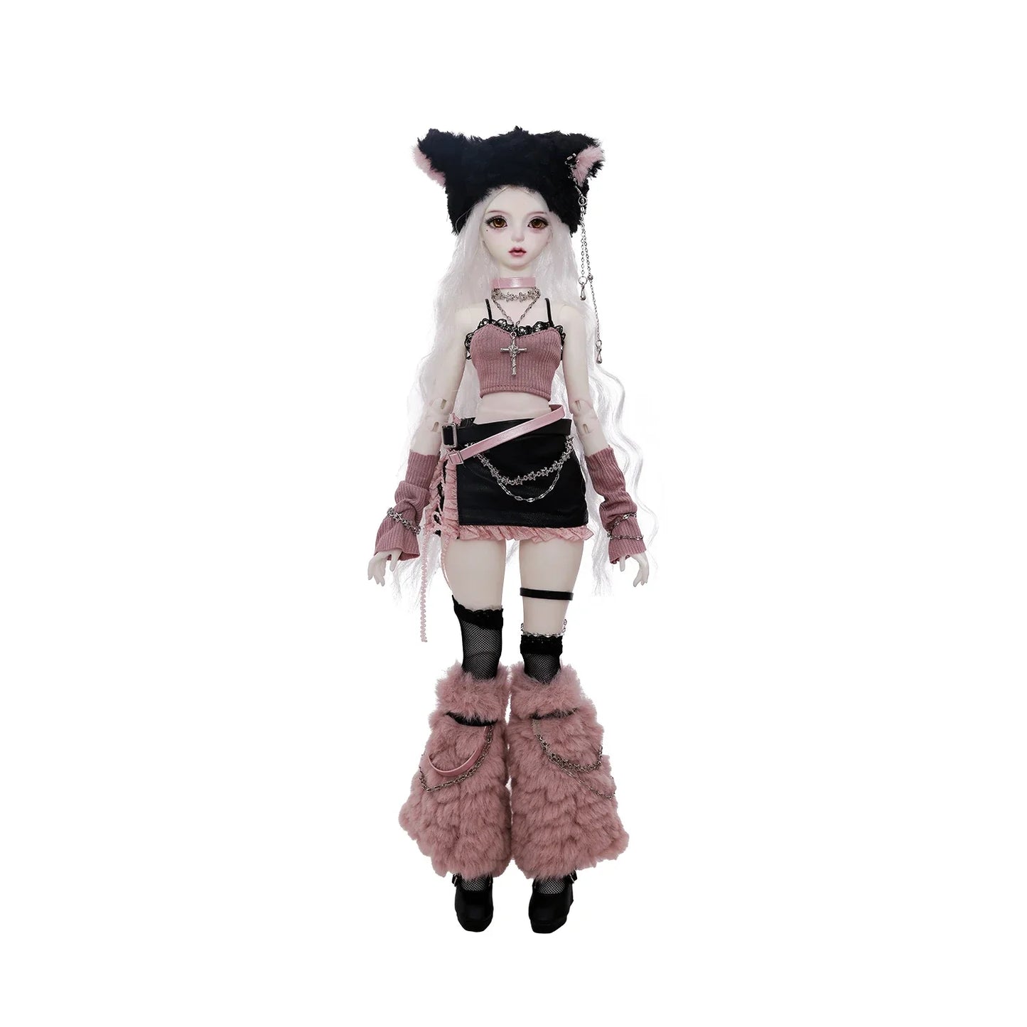 Celia N Y2K Baddie 1/4 BJD Doll – Fullset Pastel Punk Pink Cyber Style, Sweet Honey Girl ShugaFairy Collectible Figure