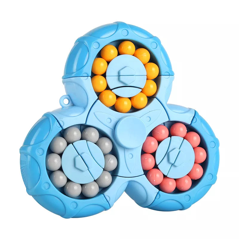 New Six-Sided Rotation Finger Bean Gyro: Antistress Fingertip Cube for Learning - Educational Magic Disk Toy, Ideal Kids Gift