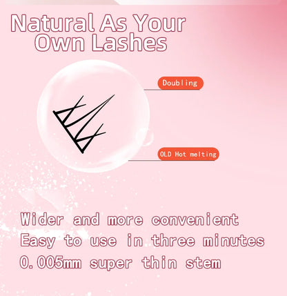 32 Rows Individual Eyelash Extensions – Professional Cluster Lashes for Grafting, Large Capacity by Flowerknow