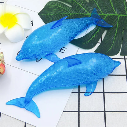 Squishy Shark & Dolphin Stress Balls – Sea Animal Squeeze Toy for Kids & Adults