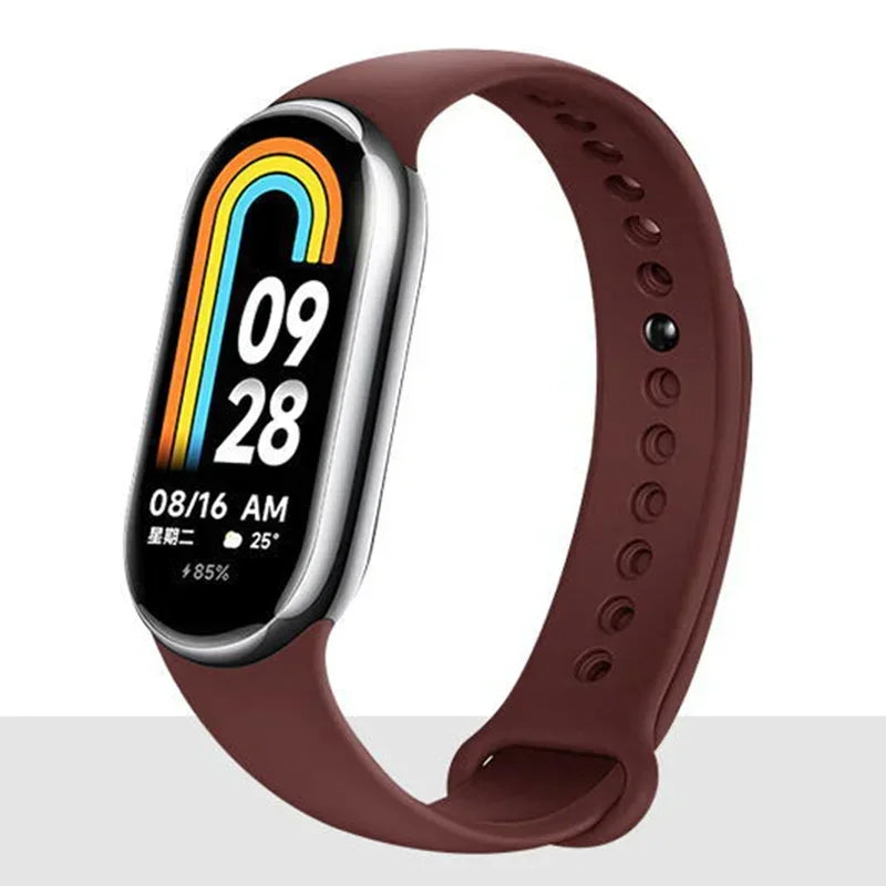 Silicone Sport Strap for Xiaomi Mi Band 8 NFC – Replacement Smartwatch Bracelet