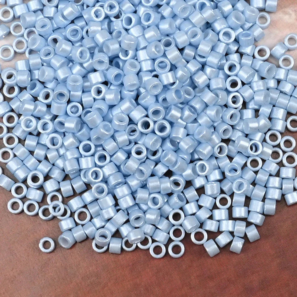 2.5mm Mini Glass Cylinder Beads – Antique Pearl Color Craft Beads for DIY Bracelets & Necklaces Jewelry Making Accessories