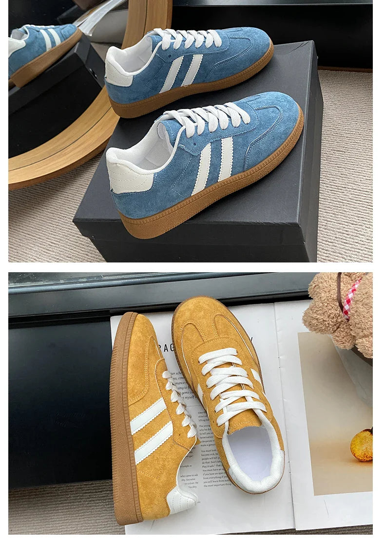 Women’s Casual Lace-Up Shoes | Lightweight Anti-Slip Flat Sneakers for Outdoor Walking
