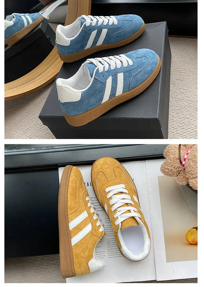 Women’s Casual Lace-Up Shoes | Lightweight Anti-Slip Flat Sneakers for Outdoor Walking
