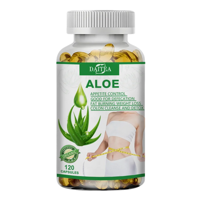 Aloe Vera Extract Capsules – Maximum Strength Detox, Acidity Balance & Immune Support, 120 Capsules