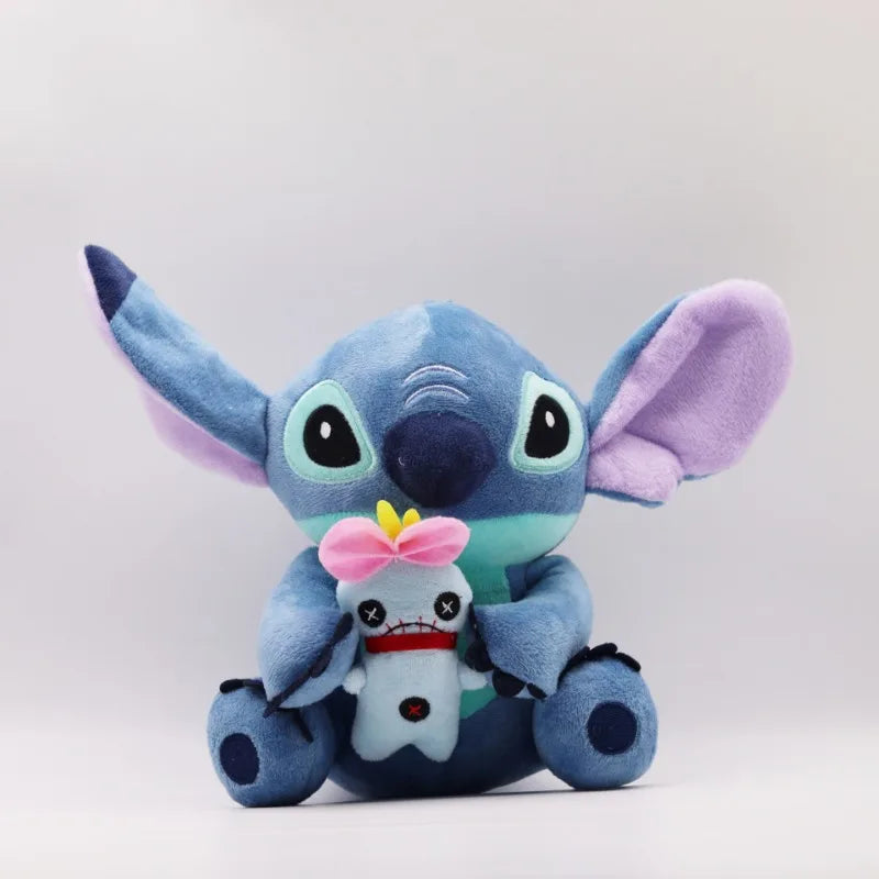 Authentic Disney Stitch Plush Toy 20-25CM - Lilo & Stitch Stuffed Kawaii Pillow Doll for Kids Birthday Gift