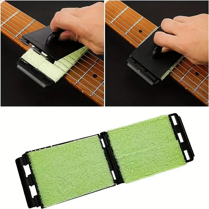 Guitar String Cleaner Cloth - Fretboard Maintenance Tool for Violin, Bass, Ukulele & Electric Guitars
