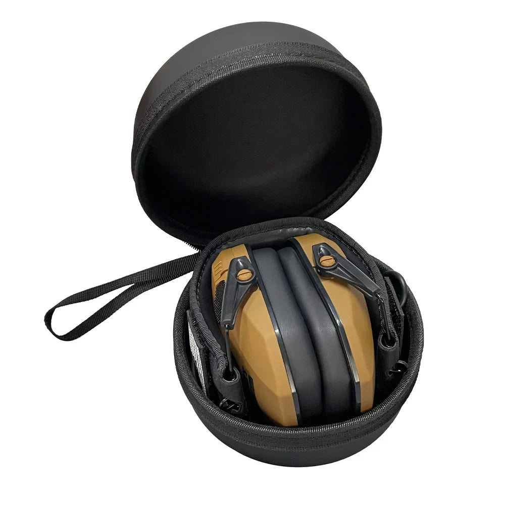Earmuffs Active Noise-Reduction Headphones — Electronic Hearing Protection for Shooting & Hunting with Carry Case