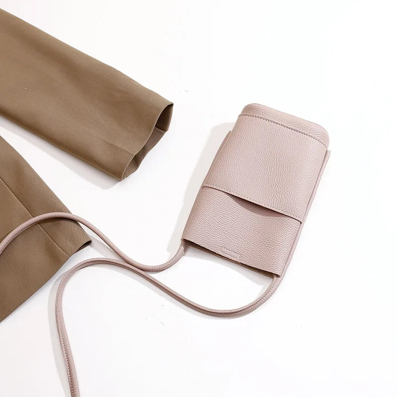 Soft PU Leather Phone Bag for Women - Fashion Crossbody Small Shoulder Bag with Versatile Everyday Style